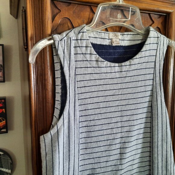 J. CREW Striped Shell Tank Top Style# F4605 - Size XXS - Picture 4 of 16